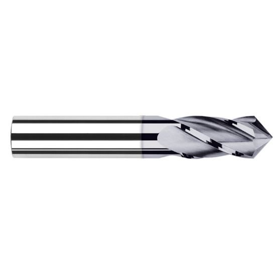 Picture of Harvey Tool 27448-C3 3/4 D x 100 CarbideDrill/Mill, 4 FL AlTiNDrill/Mill Carbide AlTiN Single End Drill Point